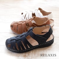 【2026年春夏新作】グルカサンダル レディース バックストラップ 面ファスナー ベルクロ 幅広 3E