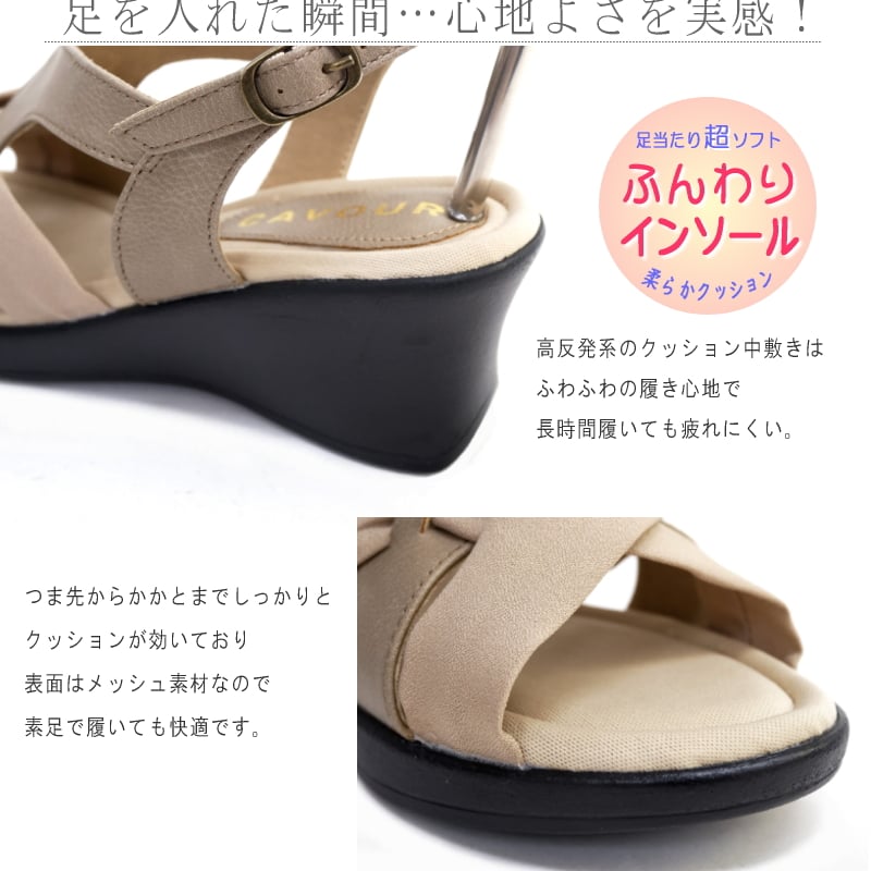 2025年春夏/再入荷】CAVOUR バックストラップ サンダル オープン