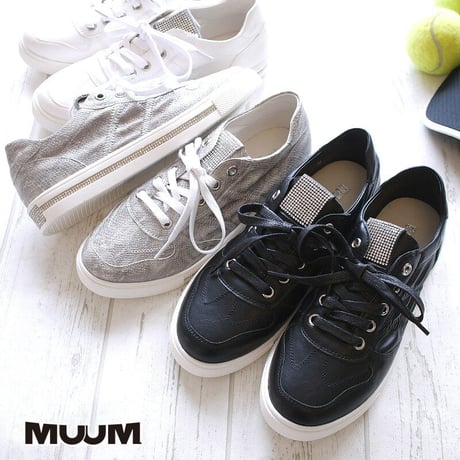 未使用　ショートブーツ MUUM レースアップ ストレッチ　L 厚底 3E 楽天市場】muum ブーツの通販