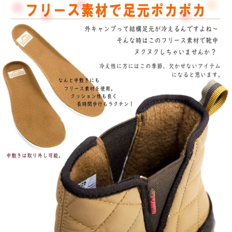 【2025年秋冬/再入荷】TOKYO★CAMPGO ショートブーツ フラット サイドゴア フリース 暖かい 撥水 防水 防滑