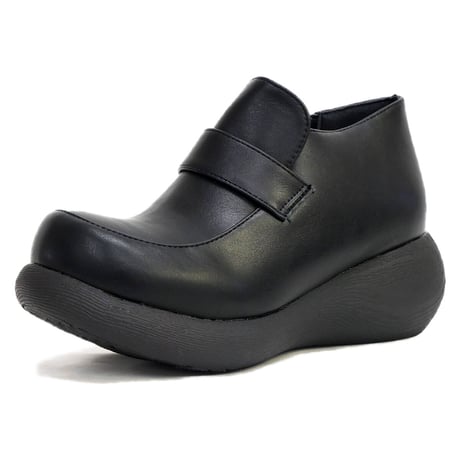 【2025年春/再入荷】Nuts world ナッツワールド ブーティー ローファー ハイカット マニッシュ 4e 幅広 厚底