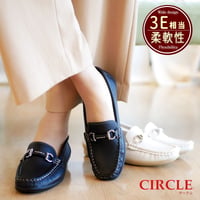 【2026年春夏新作】CIRCLE モカシンシューズ ビット 靴 レディース 3E スリッポン ローファー フラットソール