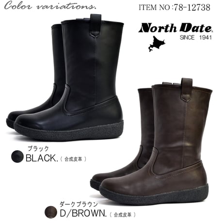 【2025年秋冬/再入荷】North Date スノーブーツ スパイク ミドル丈蓄熱保温 防滑 防寒 氷雪 抗菌 3e