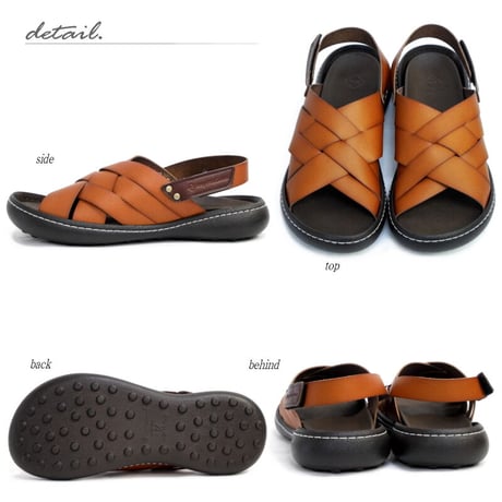 【2026年/再入荷】Re:getA リゲッタ カヌー サンダル レディース 日本製 バックベルト 手染め 編み込み