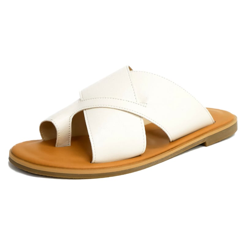 CAVOUR トングサンダル フラット ぺたんこ ラウンドトゥ 軽量 3e