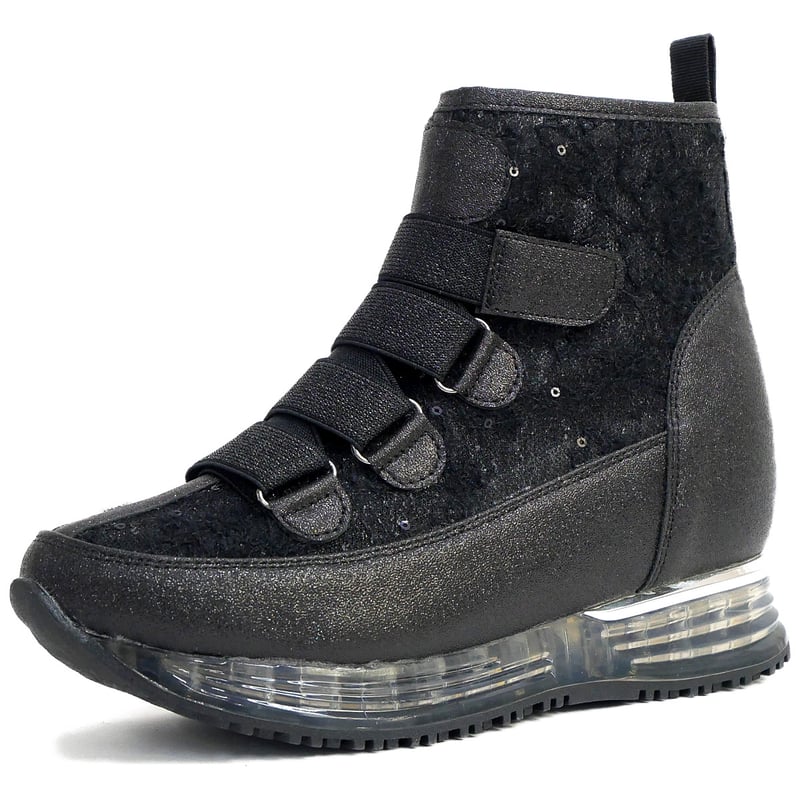 2025年秋冬新作】MUUM ショートブーツ 厚底 クリアソール チュール