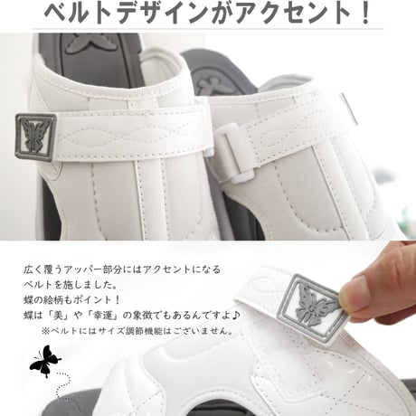 BOUQET スポーツサンダル プラットフォーム ミュール つっかけ 3e 軽量