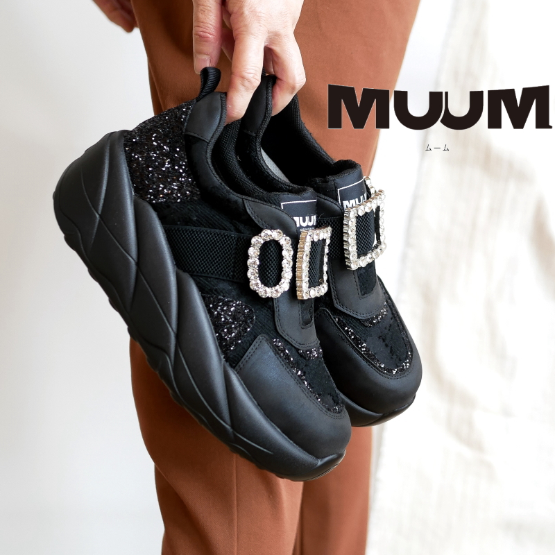 追加あり muuさん専用 2025年秋冬/再入荷】MUUM ミドルカットスニーカー 厚底 フラットソール