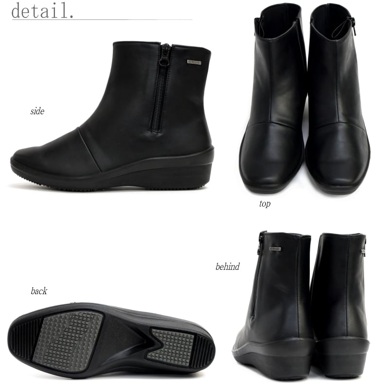 アンリーフ] ショートブーツ サイドゴアショートブーツ レディース