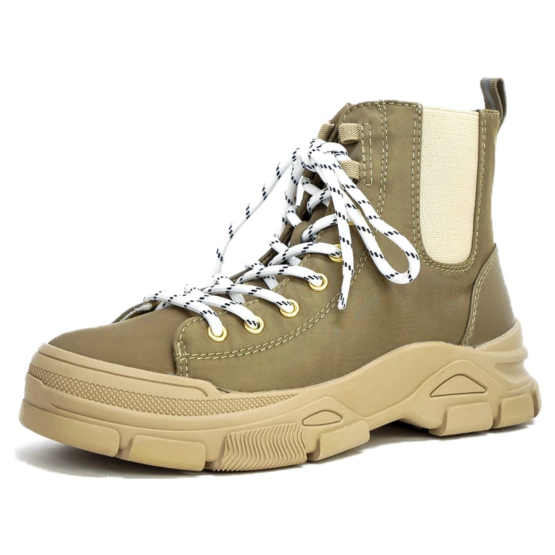 新品未使用！Camper ハイカットスニーカー ベージュ/グリーン コンバース CONVERSE レディース スニーカー ハイカット 厚底