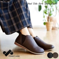 【2026年秋冬/再入荷】PennyLane  サイドゴア ブーツ レディース 軽量 フラット 歩きやすい