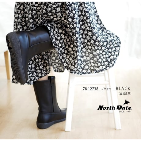 【2025年秋冬/再入荷】North Date スノーブーツ スパイク ミドル丈蓄熱保温 防滑 防寒 氷雪 抗菌 3e