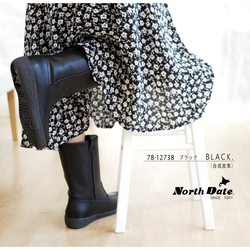 2025年秋冬/再入荷】North Date スノーブーツ スパイク ミドル丈蓄熱