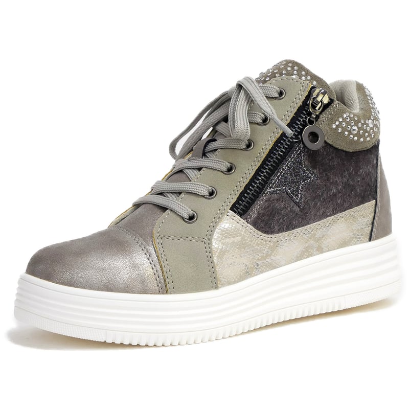 2025年秋/再入荷】MUUM ムーム ハイカットスニーカー ビジュー