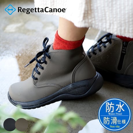 【2026年春夏/再入荷】Regetta Canoe レースアップブーツ 防水 耐水 晴雨兼用 滑りにくい フラット 3E