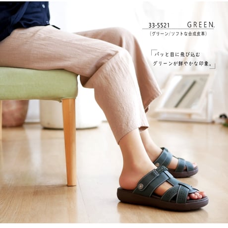【2026年春夏/再入荷】Pansy パンジー サンダル 2way バックバンド 軽量 カットワーク フラット 3e