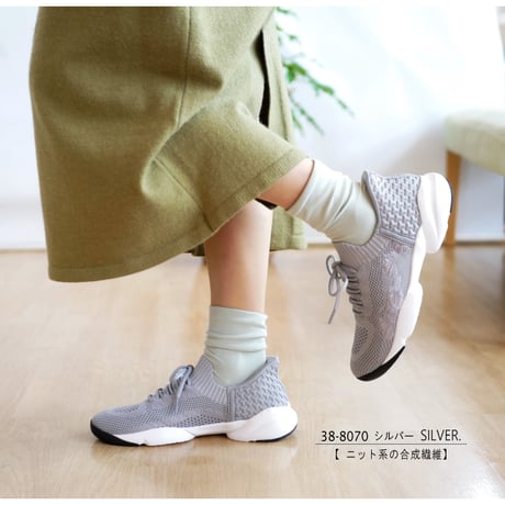 【2026年春/再入荷】SPEEDY DUCK スニーカースリッポンレースアップ ストレッチ ニット 花柄 刺繍 するっとイン 手を使わずに履ける ハンズフリー 軽量 屈曲 履きやすい 3e