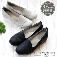 【外反母趾・甲高・幅広OK】Furio Valentino オペラシューズ 靴 スリッポン 軽量 滑りにくい 低反発