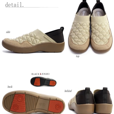 【2026年秋冬/再入荷】Pansyスリッポンシューズ 靴 ストレッチニット かかとが踏める 幅広 4E 外反母趾