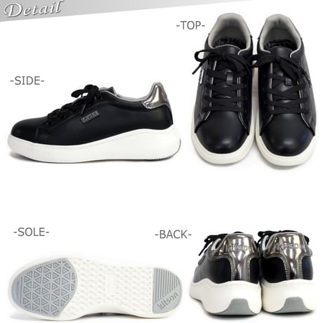 kitson ローカットスニーカー 厚底フラット 撥水 軽い 環境 3e