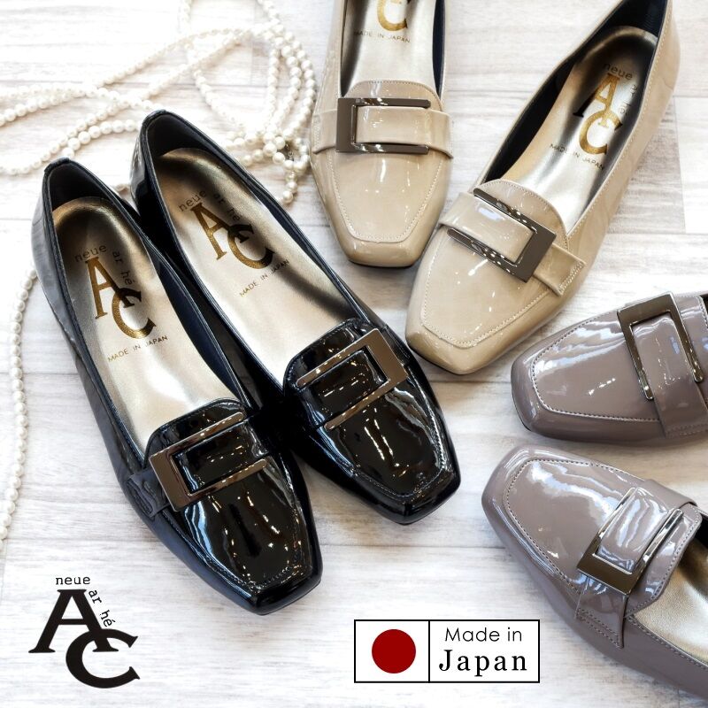 2026年春夏/再入荷】AC 日本製 パンプス エナメル スクエアトゥ