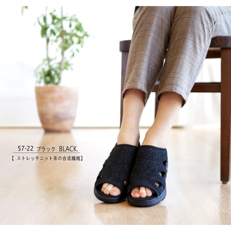【2026年春夏/再入荷】PARTAM スポーツサンダル 靴 軽量 エアソール 3e ストレッチニット 3e