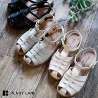 【2026年春夏/再入荷】PennyLane グルカサンダル フラット オープントゥ 編み込み 3e ストラップサンダル