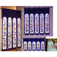 ろうけつ染めのれん（１５０・９０・４５ｃｍ）K12146