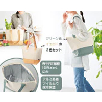再生ＰＥＴ　保冷温トートバッグ2色組K14548