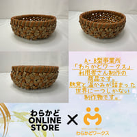 【手作り】クラフトバンドのかご　小さめ