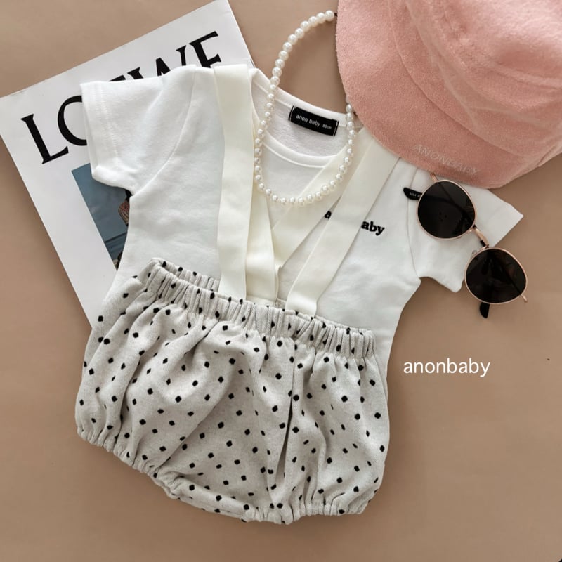 即納〉𝐎𝐫𝐢𝐠𝐢𝐧𝐚𝐥 ホワイトドットベビーパンツ | anon baby