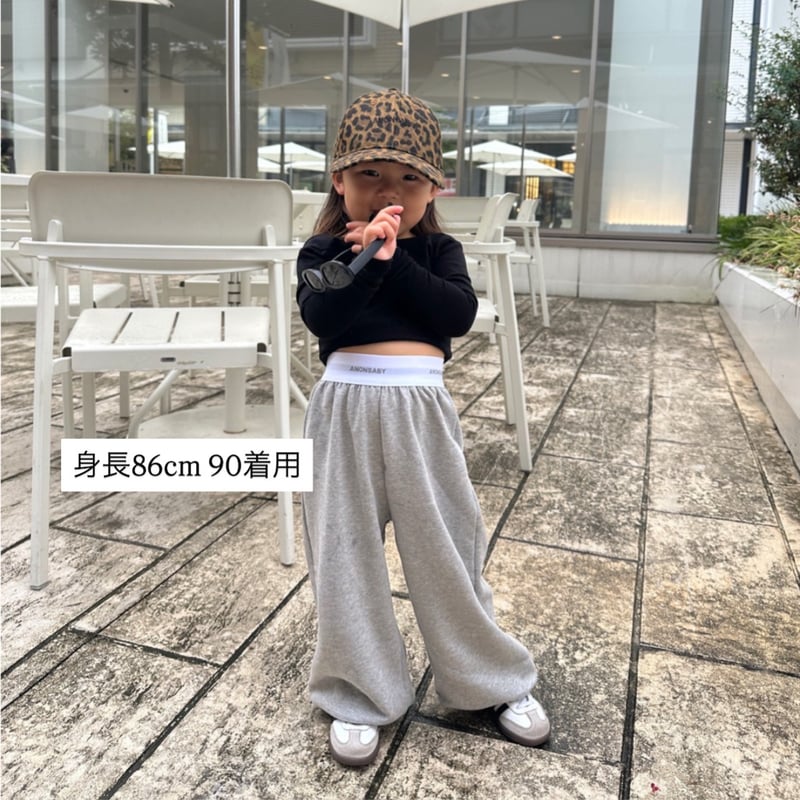 即納〉𝐎𝐫𝐢𝐠𝐢𝐧𝐚𝐥 ANONBABYスウェットパンツ【グレー】 | anon baby