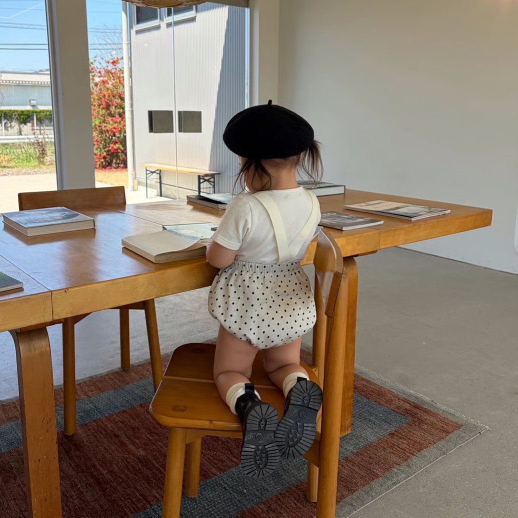 即納〉𝐎𝐫𝐢𝐠𝐢𝐧𝐚𝐥 ホワイトドットベビーパンツ | anon baby