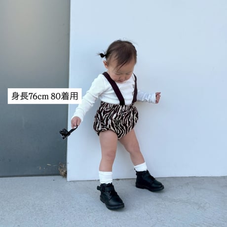 〈即納〉𝐎𝐫𝐢𝐠𝐢𝐧𝐚𝐥 ブラウンゼブラショートパンツ&ベビー