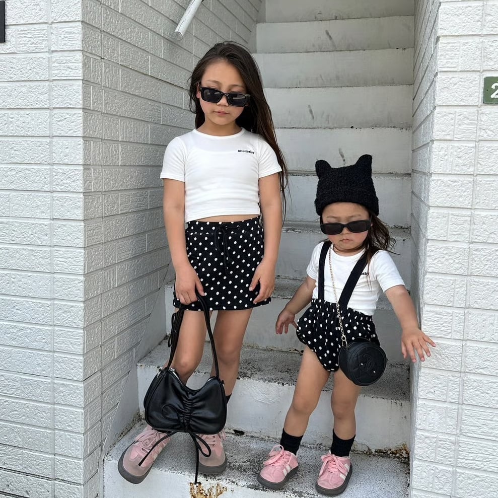 即納》𝐎𝐫𝐢𝐠𝐢𝐧𝐚𝐥 dot skirt & baby pants | anon baby