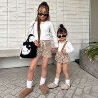〈即納〉𝐎𝐫𝐢𝐠𝐢𝐧𝐚𝐥 ベージュレオパード ショートパンツ&ベビー