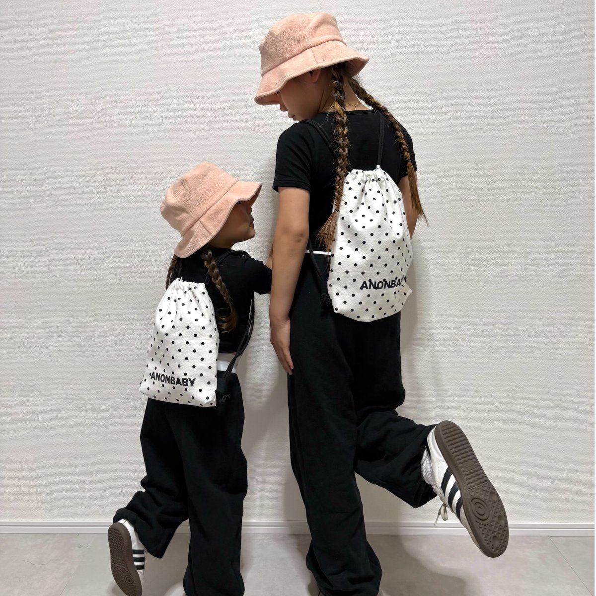 ナップサック　キッズ 即納〉𝐎𝐫𝐢𝐠𝐢𝐧𝐚𝐥 キッズナップサック【ドット】 | anon baby