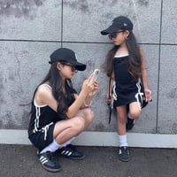 〈即納〉𝐎𝐫𝐢𝐠𝐢𝐧𝐚𝐥 サイドリボンミニワンピース【ブラック】