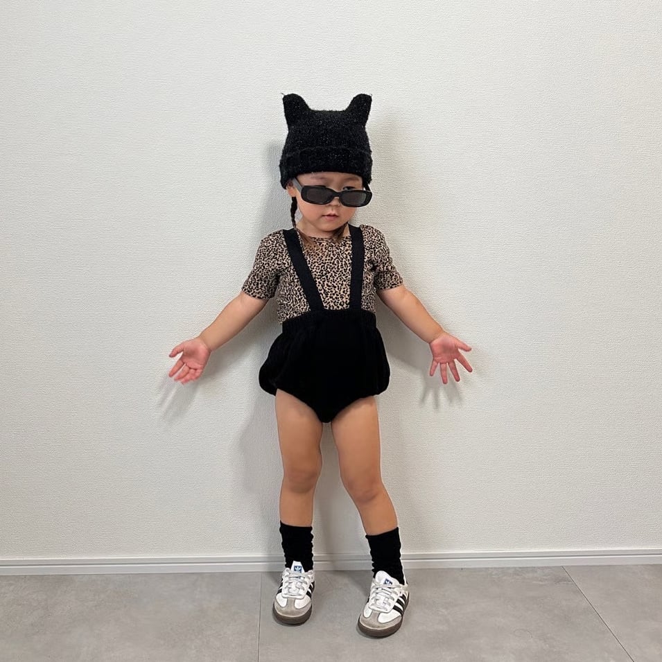 anonbaby ズボン新品 即納》𝐎𝐫𝐢𝐠𝐢𝐧𝐚𝐥 グレーレオパードバイカーパンツ&ベビー