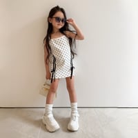〈即納〉𝐎𝐫𝐢𝐠𝐢𝐧𝐚𝐥 サイドリボンミニワンピース【ドット】