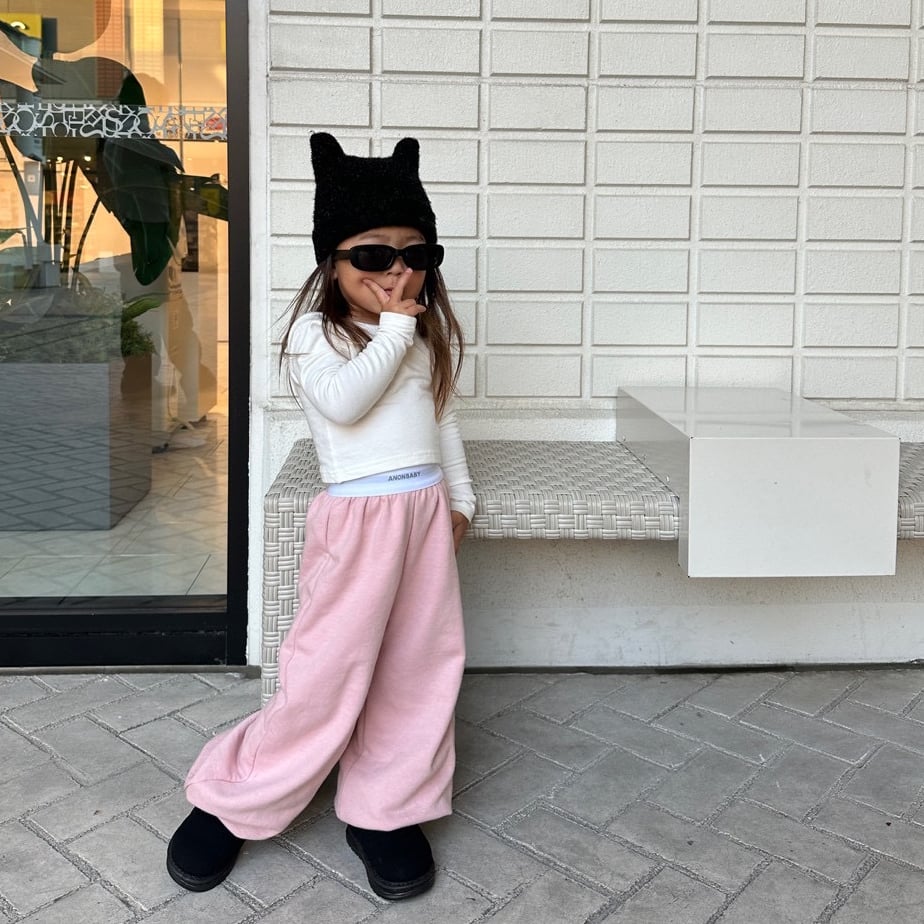 即納〉𝐎𝐫𝐢𝐠𝐢𝐧𝐚𝐥 ANONBABYスウェットパンツ【ピンク】 | anon baby