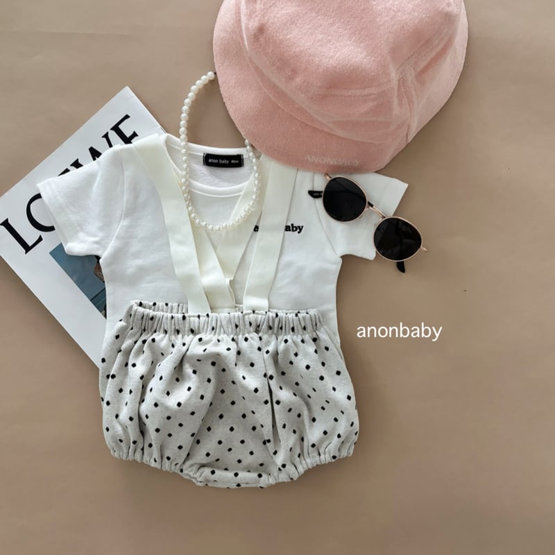 ボトムス anon baby 即納〉𝐎𝐫𝐢𝐠𝐢𝐧𝐚𝐥 ホワイトドットベビーパンツ | anon baby