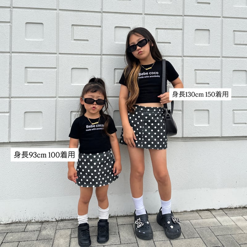 即納〉𝐎𝐫𝐢𝐠𝐢𝐧𝐚𝐥 ドットミニスカート&ベビーサロペット