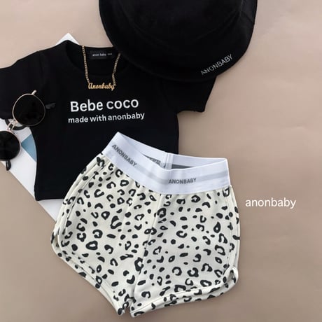 〈即納〉𝐎𝐫𝐢𝐠𝐢𝐧𝐚𝐥 Bebe coco ミニtee キッズ&ママ【ブラック】