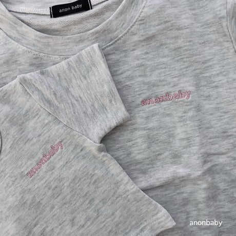 〈即納〉𝐎𝐫𝐢𝐠𝐢𝐧𝐚𝐥 anonbaby ミニtee キッズ&ママ【限定カラー グレー】