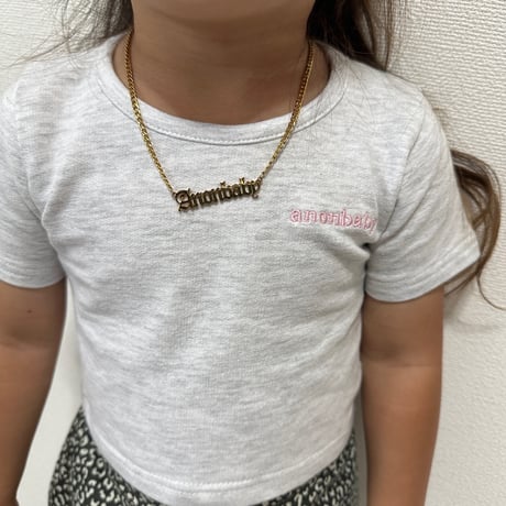 〈即納〉𝐎𝐫𝐢𝐠𝐢𝐧𝐚𝐥 anonbaby ミニtee キッズ&ママ【限定カラー グレー】