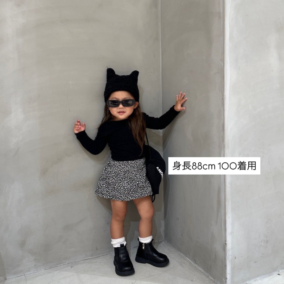 即納〉𝐎𝐫𝐢𝐠𝐢𝐧𝐚𝐥 ブラックレオパードスカート&ベビー