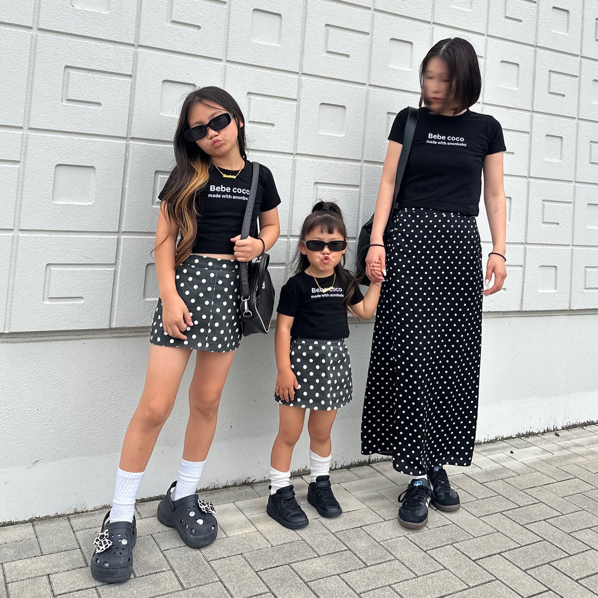 即納〉𝐎𝐫𝐢𝐠𝐢𝐧𝐚𝐥 ドットミニスカート&ベビーサロペット