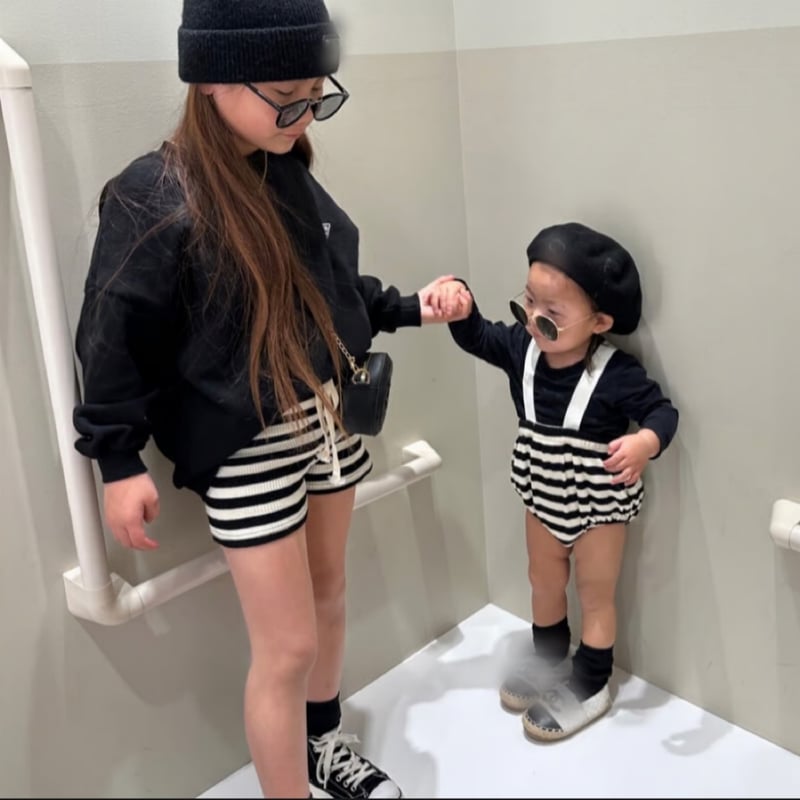 即納〉𝐎𝐫𝐢𝐠𝐢𝐧𝐚𝐥 ボーダーショートパンツ&ベビー&ママ | anon baby