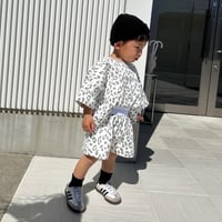 〈即納〉𝐎𝐫𝐢𝐠𝐢𝐧𝐚𝐥【ビッグtee】グレーレオパードセットアップ